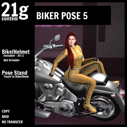 Second Life Marketplace 21g Biker Pose